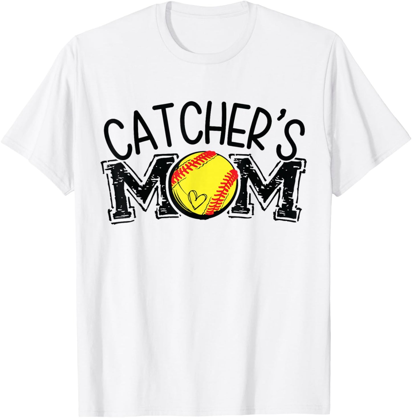 Softball Catcher's Mom T-Shirt - T-Shirt | White