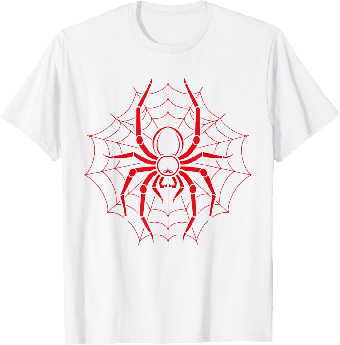 Big halloween Spiders insect minimalist simple Spider T-Shirt - T-Shirt | White