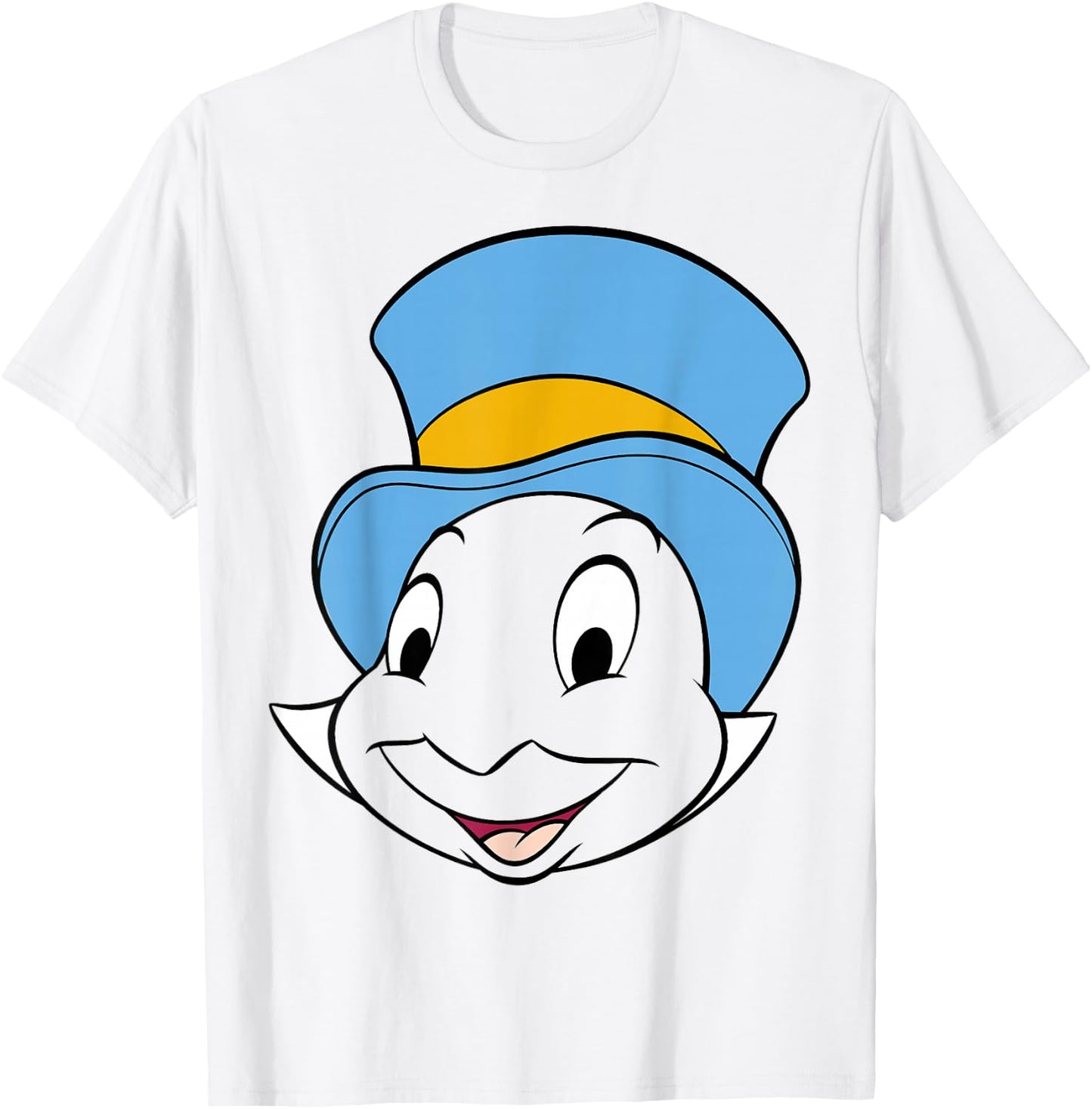 Disney Pinocchio Jiminy Cricket Big Face T-Shirt - T-Shirt | White