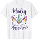 First Name Marley Personalized I Love Marley T-Shirt - T-Shirt | White