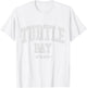 Stitched Letters Varsity Font Turtle Bay Oahu Hawaii T-Shirt - T-Shirt | White