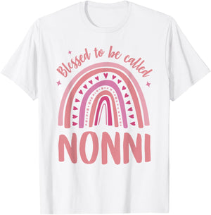 Nonni Grandma Blessed to be called Nonni T-Shirt - T-Shirt | White