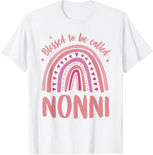 Nonni Grandma Blessed to be called Nonni T-Shirt - T-Shirt | White