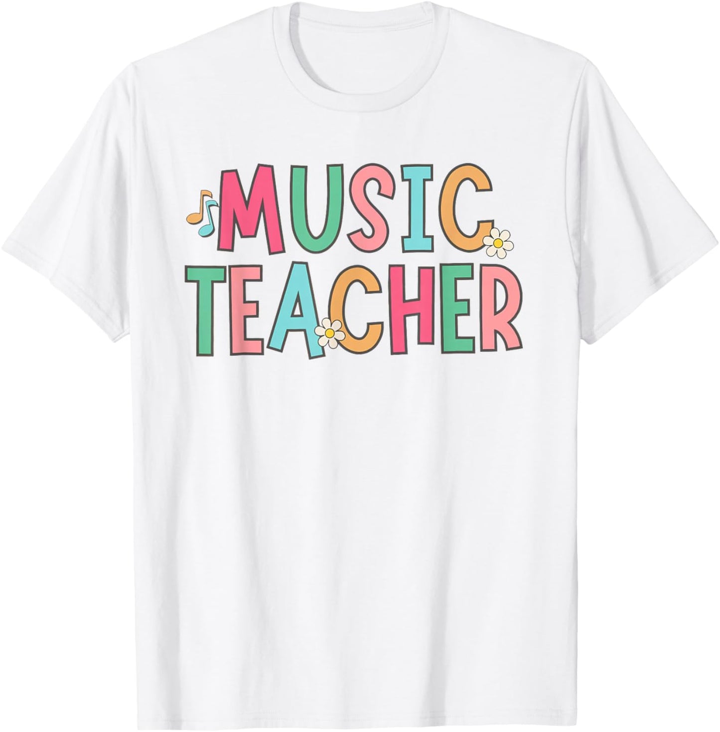 Women Music Teacher First Day of School Elementary School T-Shirt - T-Shirt | White