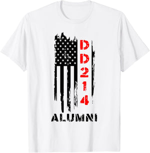 US DD214 United States Air Proud Alumni Elite Veteran T-Shirt - T-Shirt | White