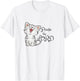 Christian scripture gift with cute cat, Praise The Lord T-Shirt - T-Shirt | White