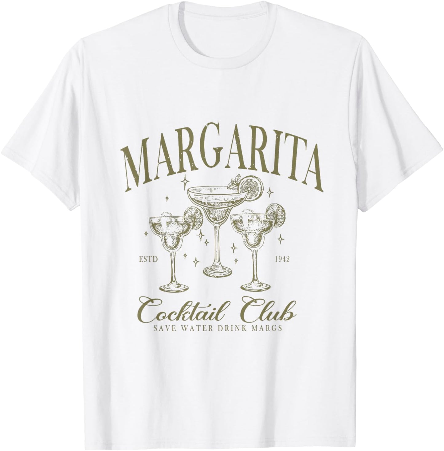 Margarita Cocktail Club T-Shirt - T-Shirt | White