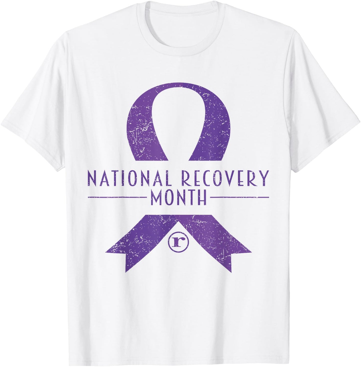 National Recovery month Warrior Addiction Recovery Awareness T-Shirt - T-Shirt | White