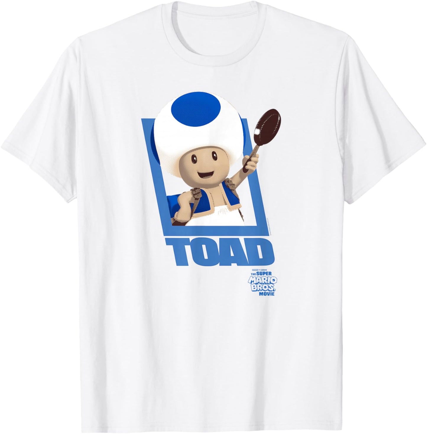 The Super Mario Bros. Movie Toad Poster T-Shirt - T-Shirt | White