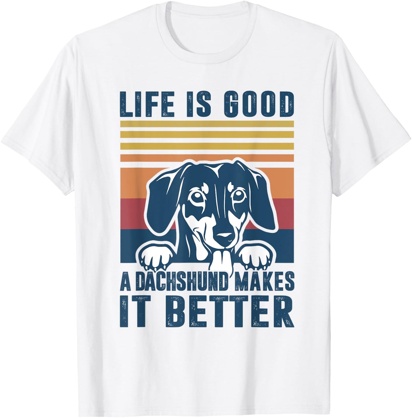 Dachshund Gifts Women Dachshund Dog Mom Dad T-Shirt - T-Shirt | White