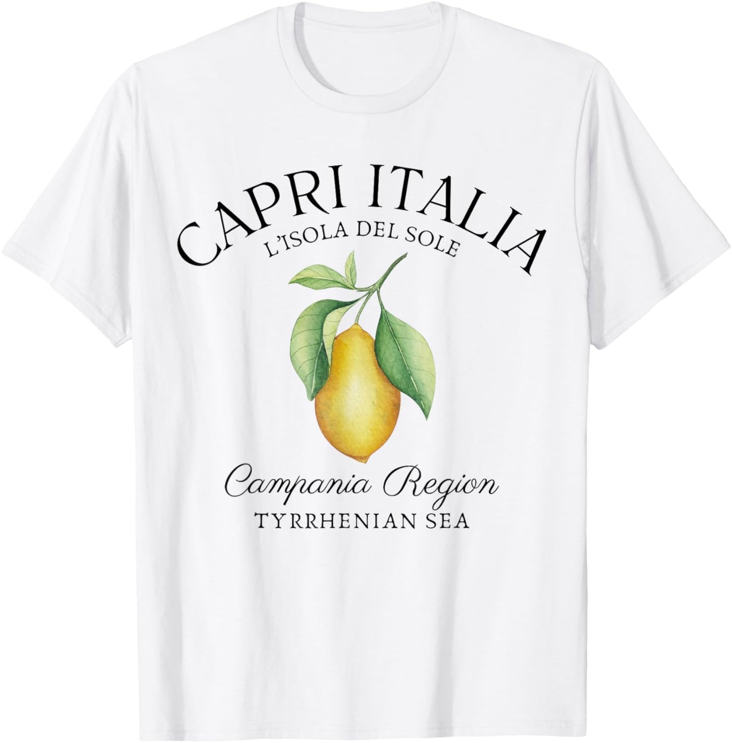 Amalfi Coast Italy Sorrento Capri Lemons Southern T-Shirt - T-Shirt | White