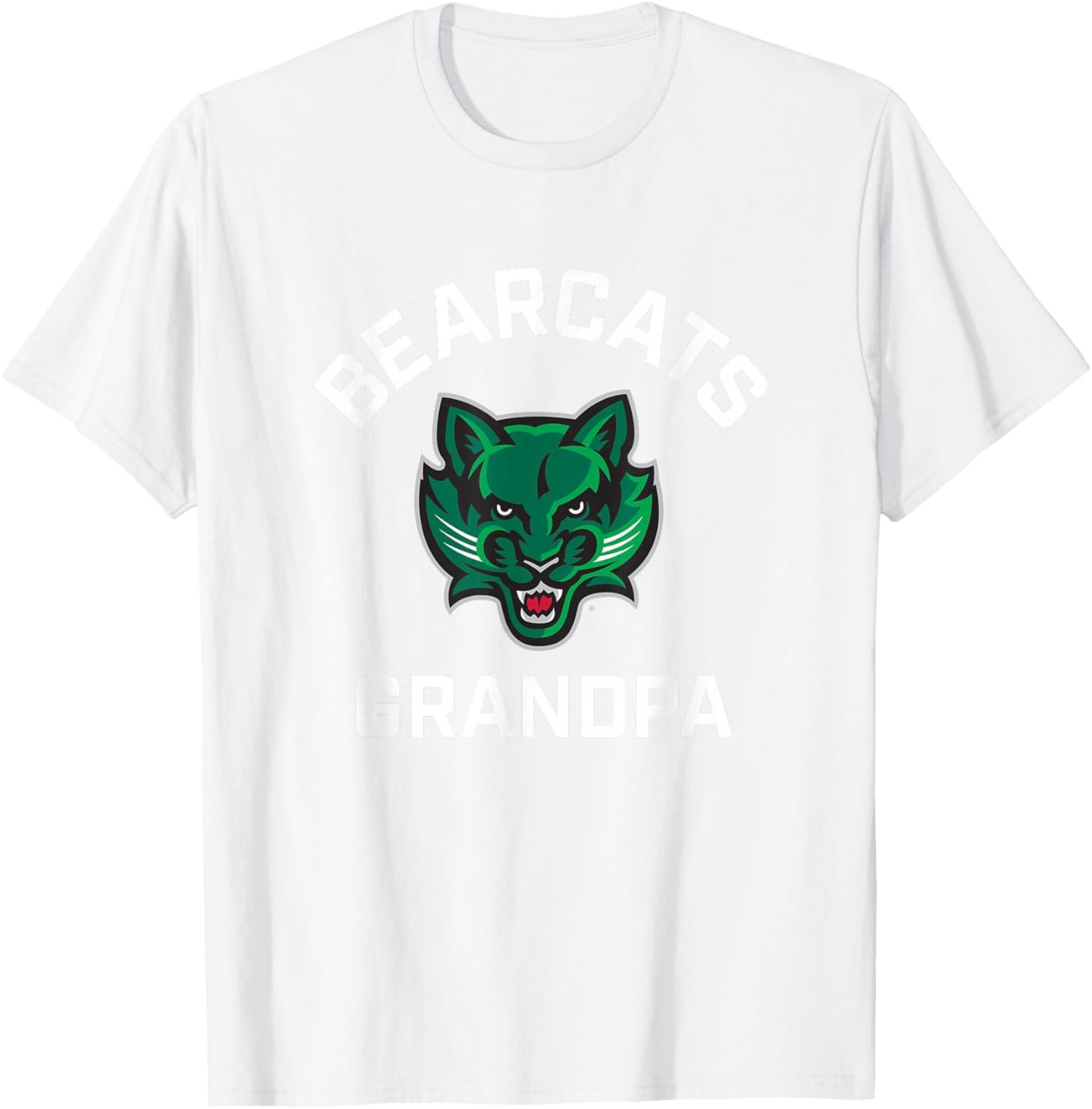 Binghamton University Bearcats Arched Grandpa T-Shirt - T-Shirt | White