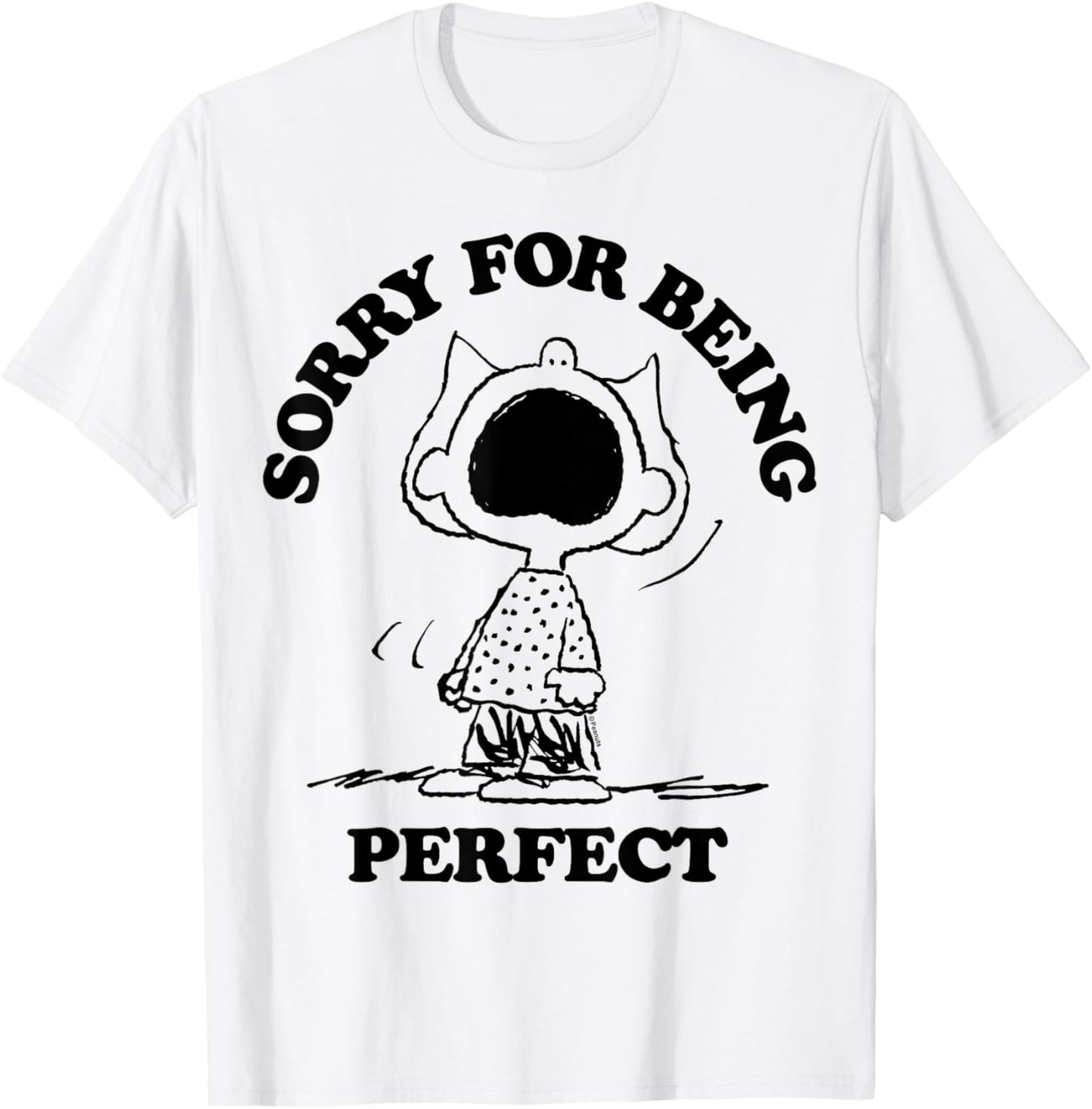 Peanuts - Sally Sorry For Being Perfect T-Shirt - T-Shirt | White