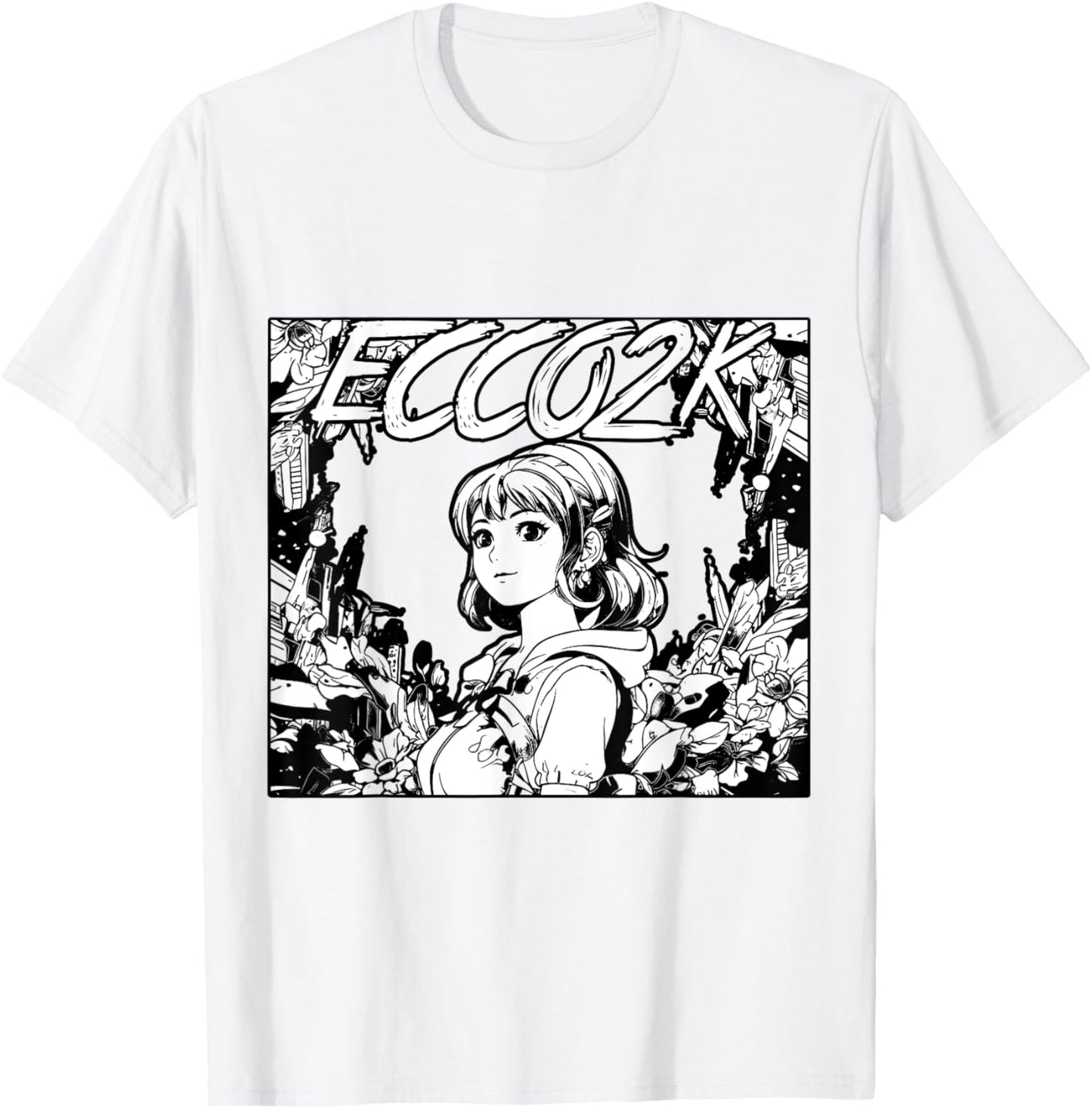 Ecco2k Drain Gang Bladee T-Shirt - T-Shirt | White