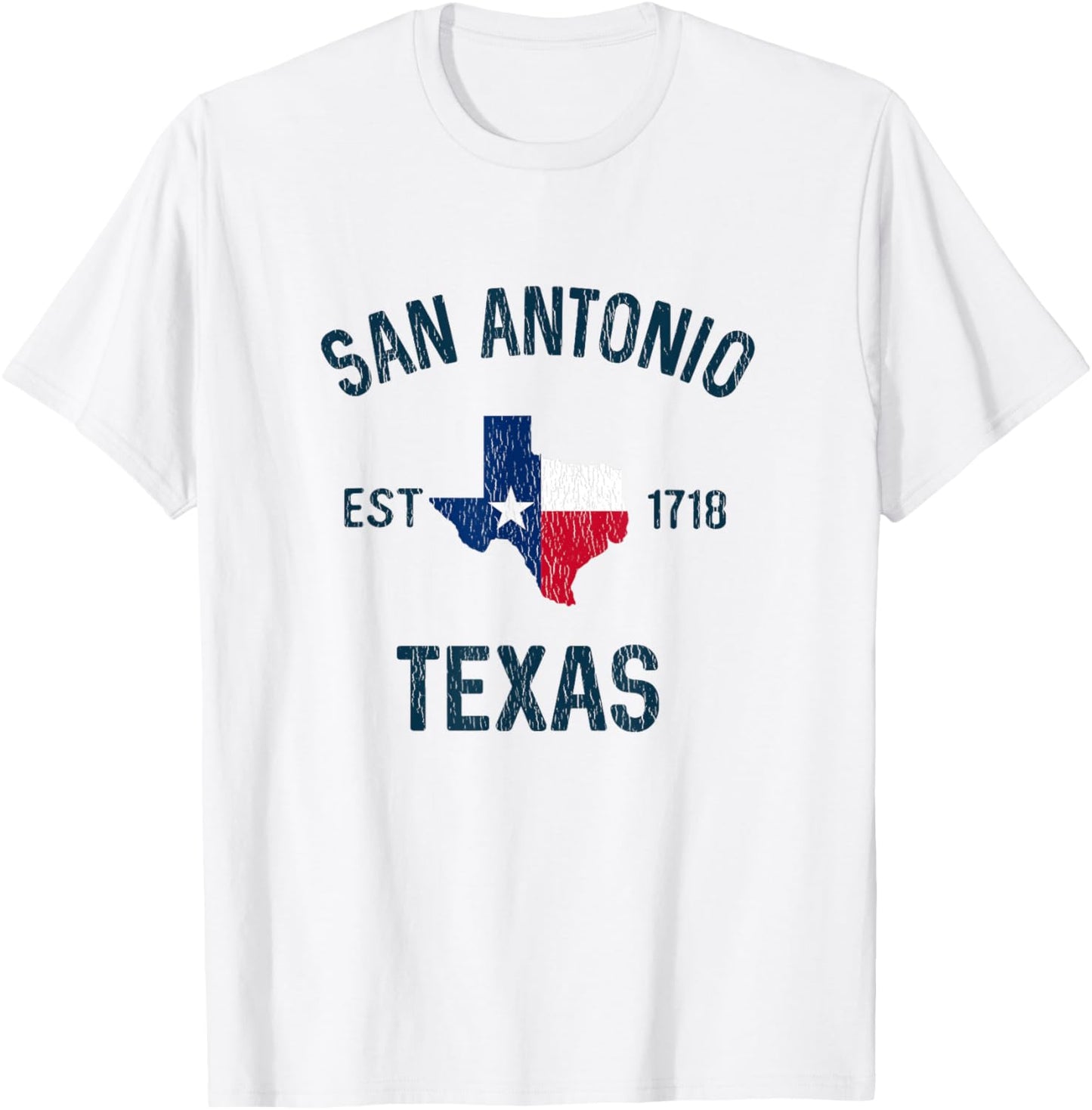 San Antonio Texas Gifts Souvenirs EST 1718 San Antonio TX T-Shirt - T-Shirt | White