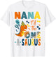 Nana of The One-A-Saurus 1st Birthday Boy Dinosaur T-Shirt - T-Shirt | White