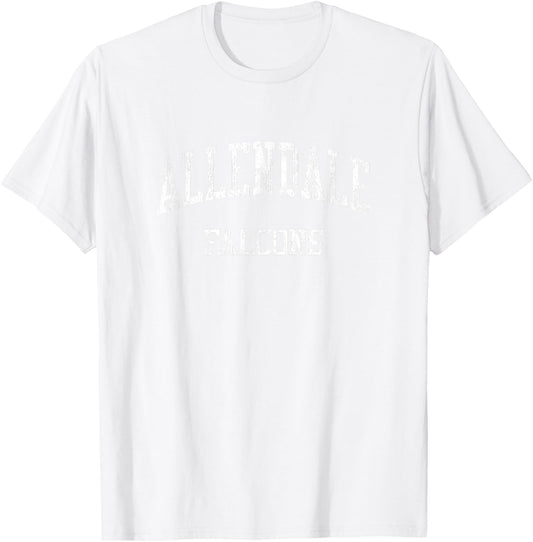Allendale High School HS Allendale MI Vintage Sports T-Shirt - T-Shirt | White