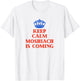 Keep Calm Moshiach Is Coming Chabad Lubavitch Rebbe 770 T-Shirt - T-Shirt | White