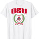 Ohio State Buckeyes Laurel Banner White Officially Licensed T-Shirt - T-Shirt | White
