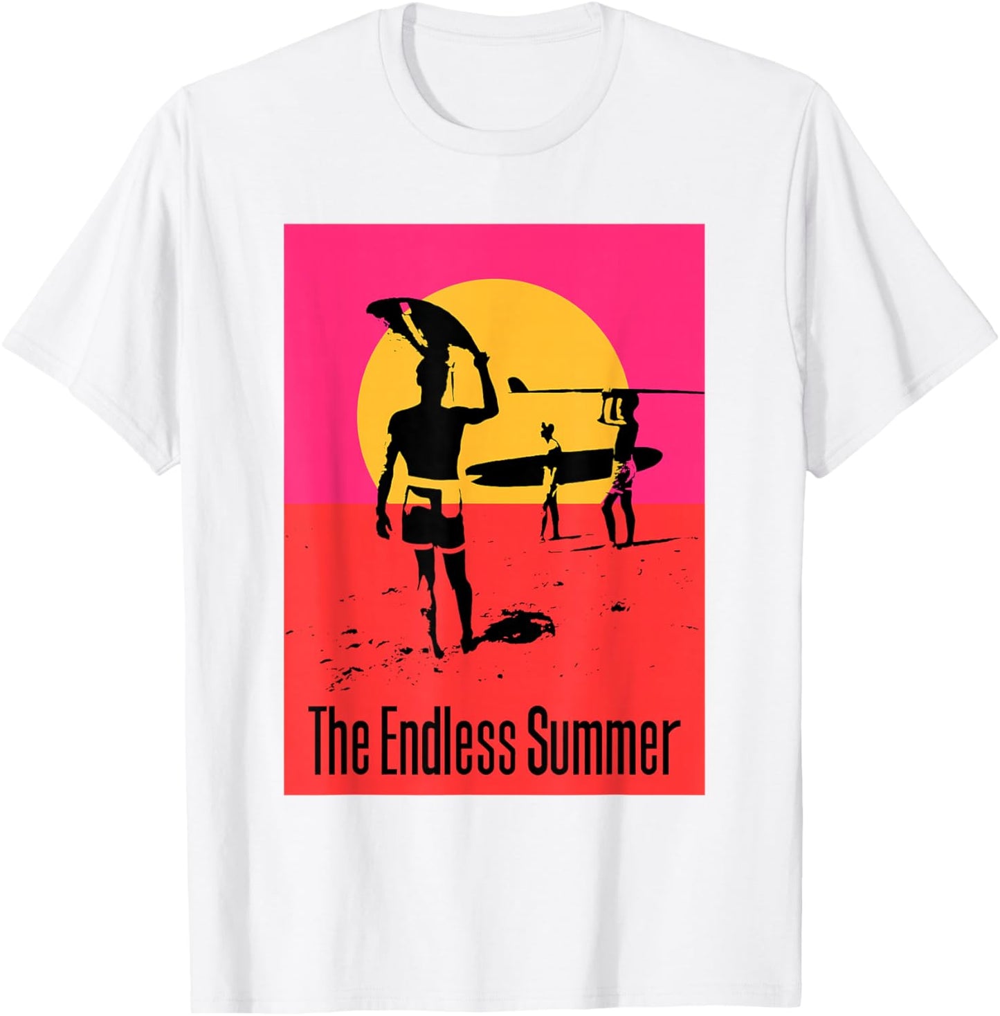 The Endless Summer Classic Surf Movie Poster T-Shirt - T-Shirt | White