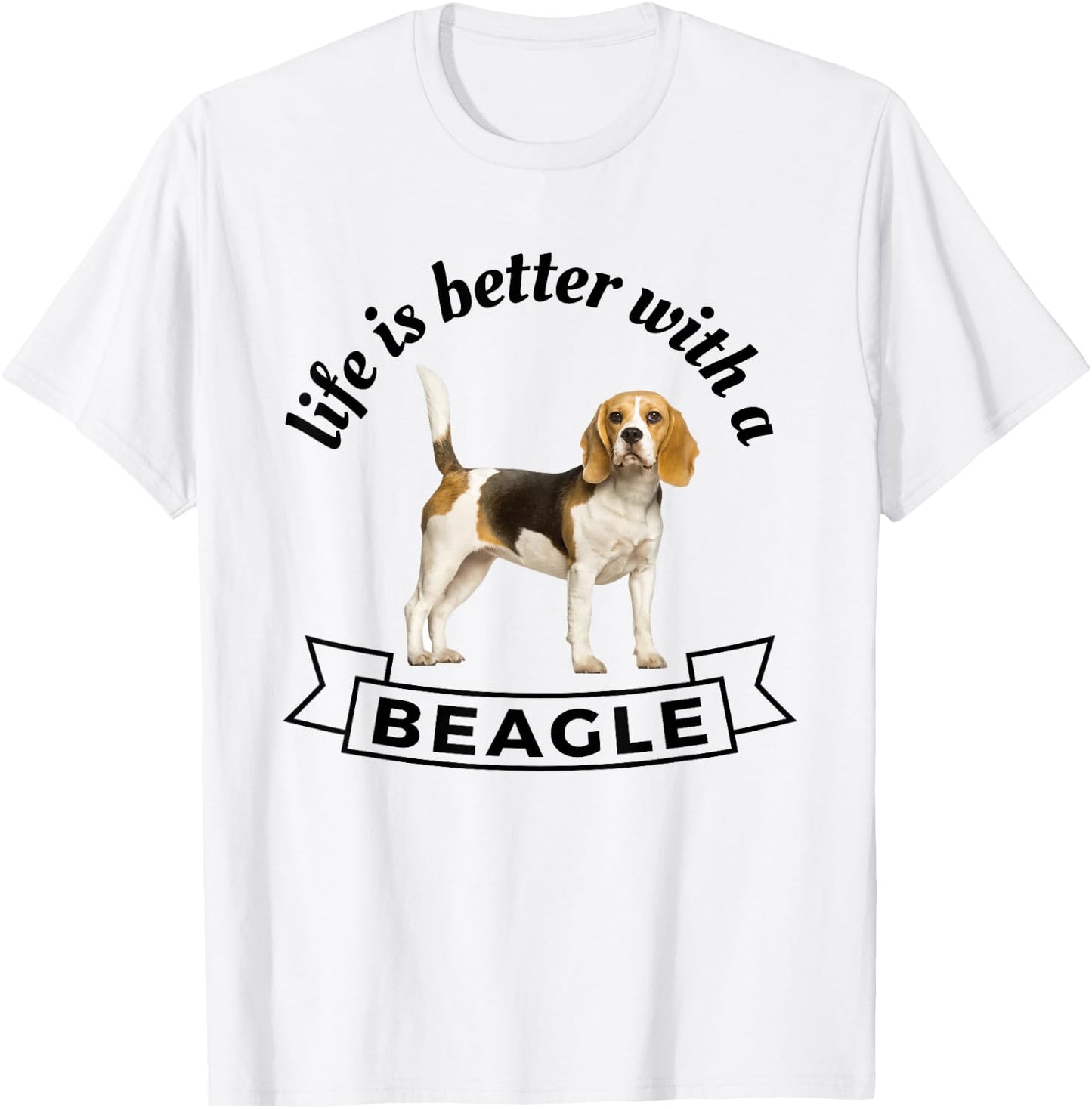 Life is Better With a Beagle T-Shirt - T-Shirt | White