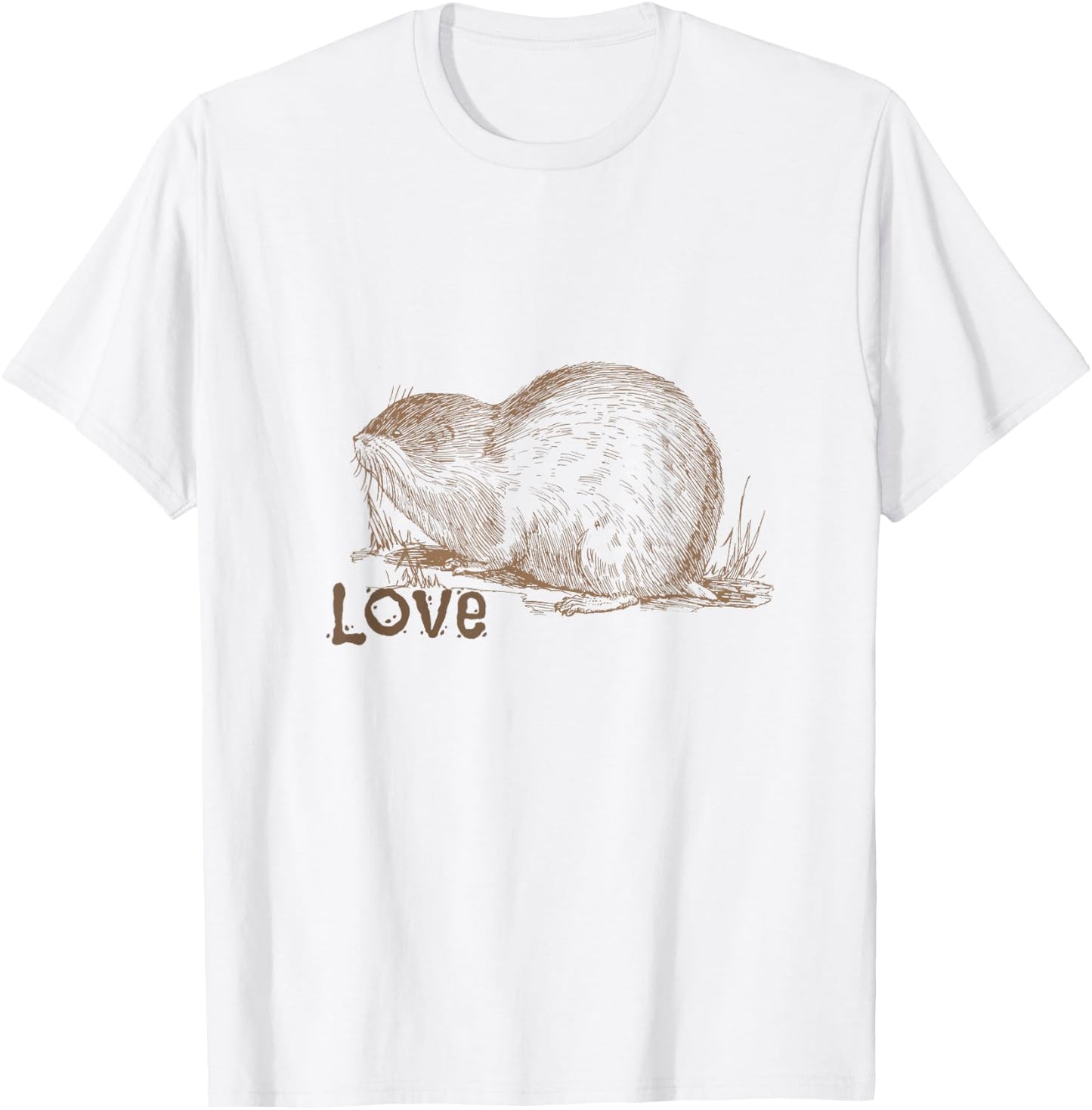Muskrat Love Music , 70s Retro Rodent Rhythms T-Shirt - T-Shirt | White