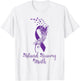 National Recovery month Warrior Addiction Recovery Awareness T-Shirt - T-Shirt | White