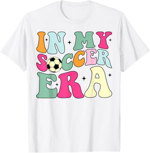 Groovy In My Soccer Era Soccer player Boys Kids T-Shirt - T-Shirt | White