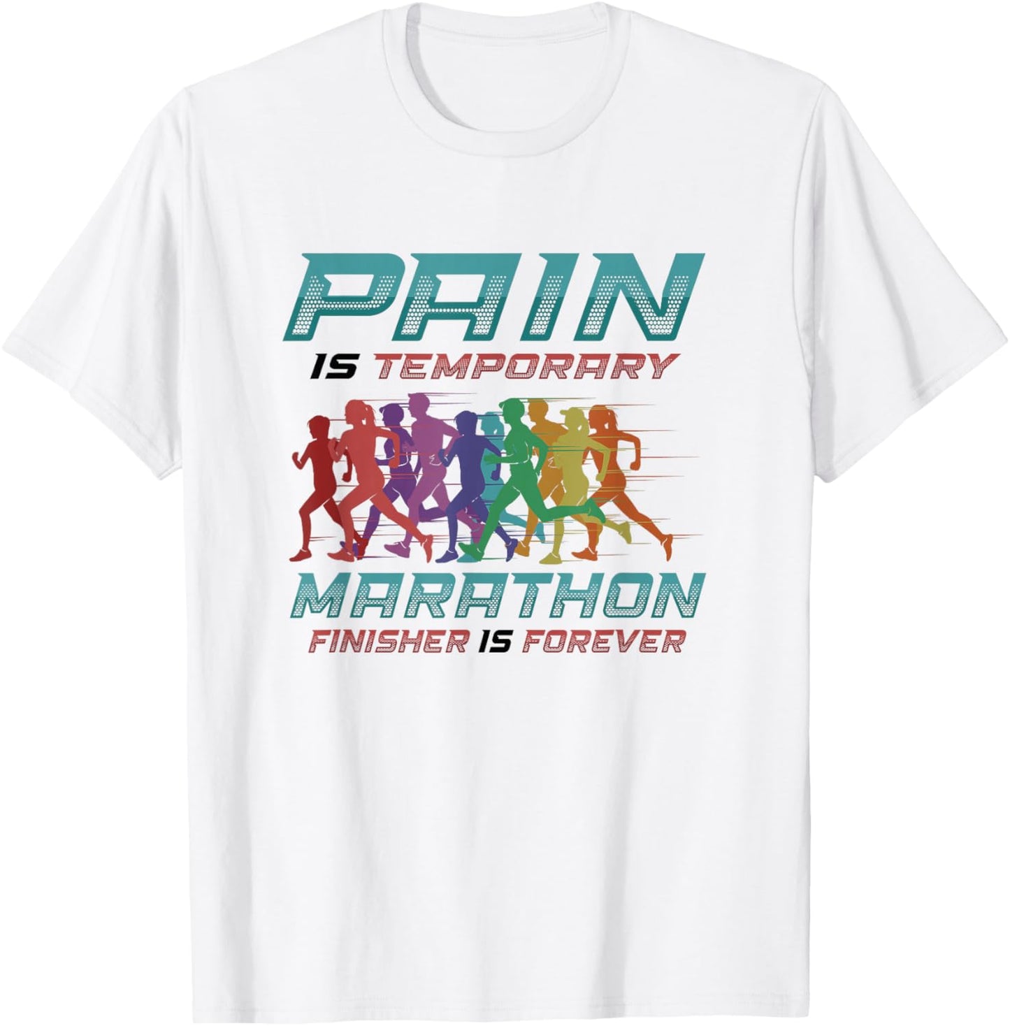Marathon Finisher Is Forever Marathon Runner T-Shirt - T-Shirt | White