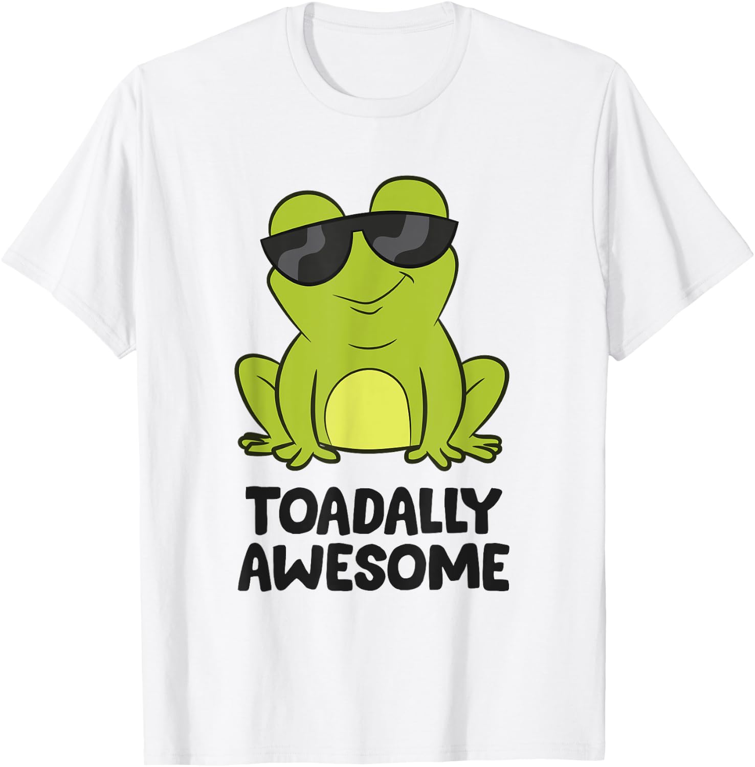 Toadally Awesome Funny Frog Saying Funny Toads T-Shirt - T-Shirt | White