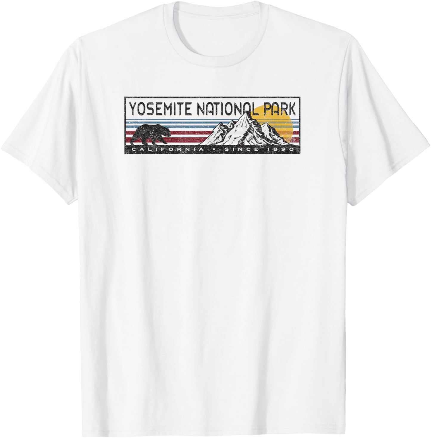 Vintage Yosemite National Park T-Shirt - T-Shirt | White