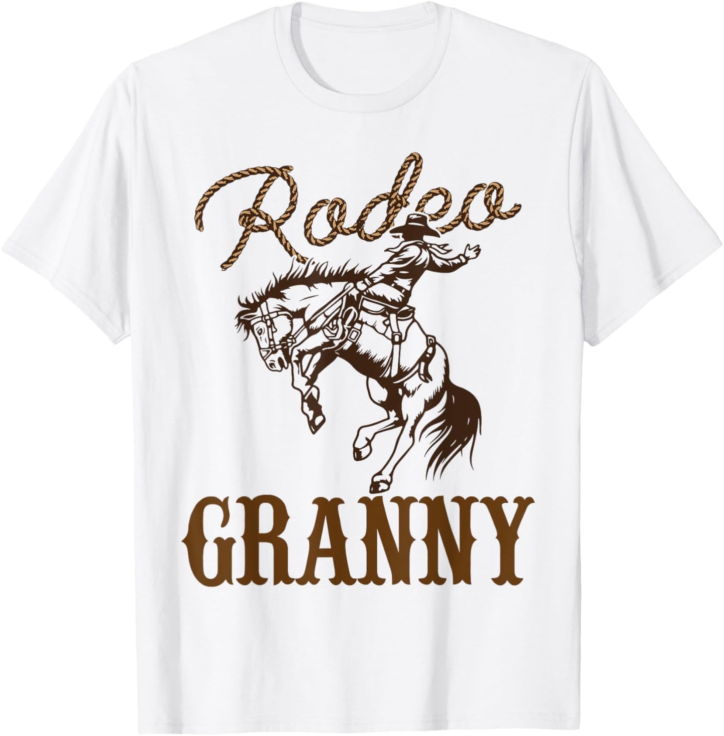 Granny Birthday Cowboy Cowgirl Western Rodeo Grandma Party T-Shirt - T-Shirt | White