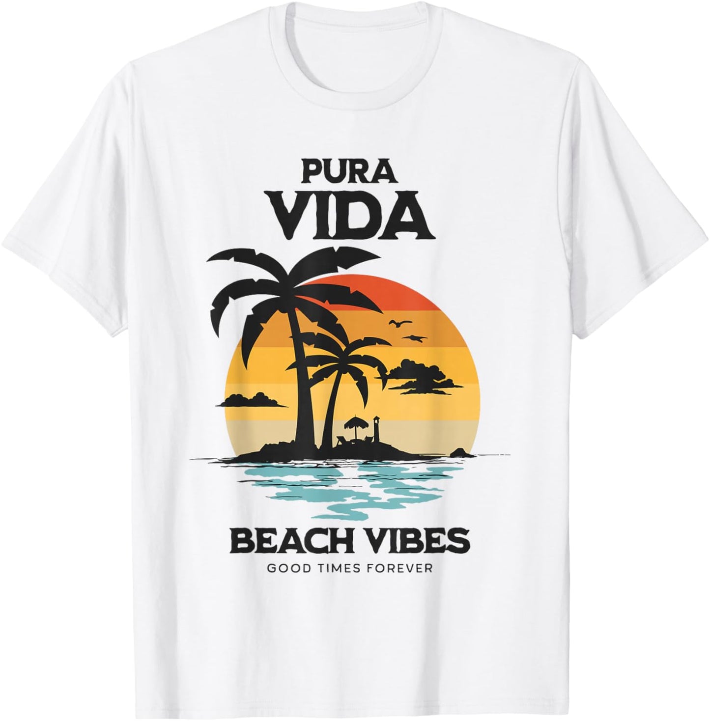 Pura Vida Surfing, Costa Rica, Surfing Pura Vida T-Shirt - T-Shirt | White