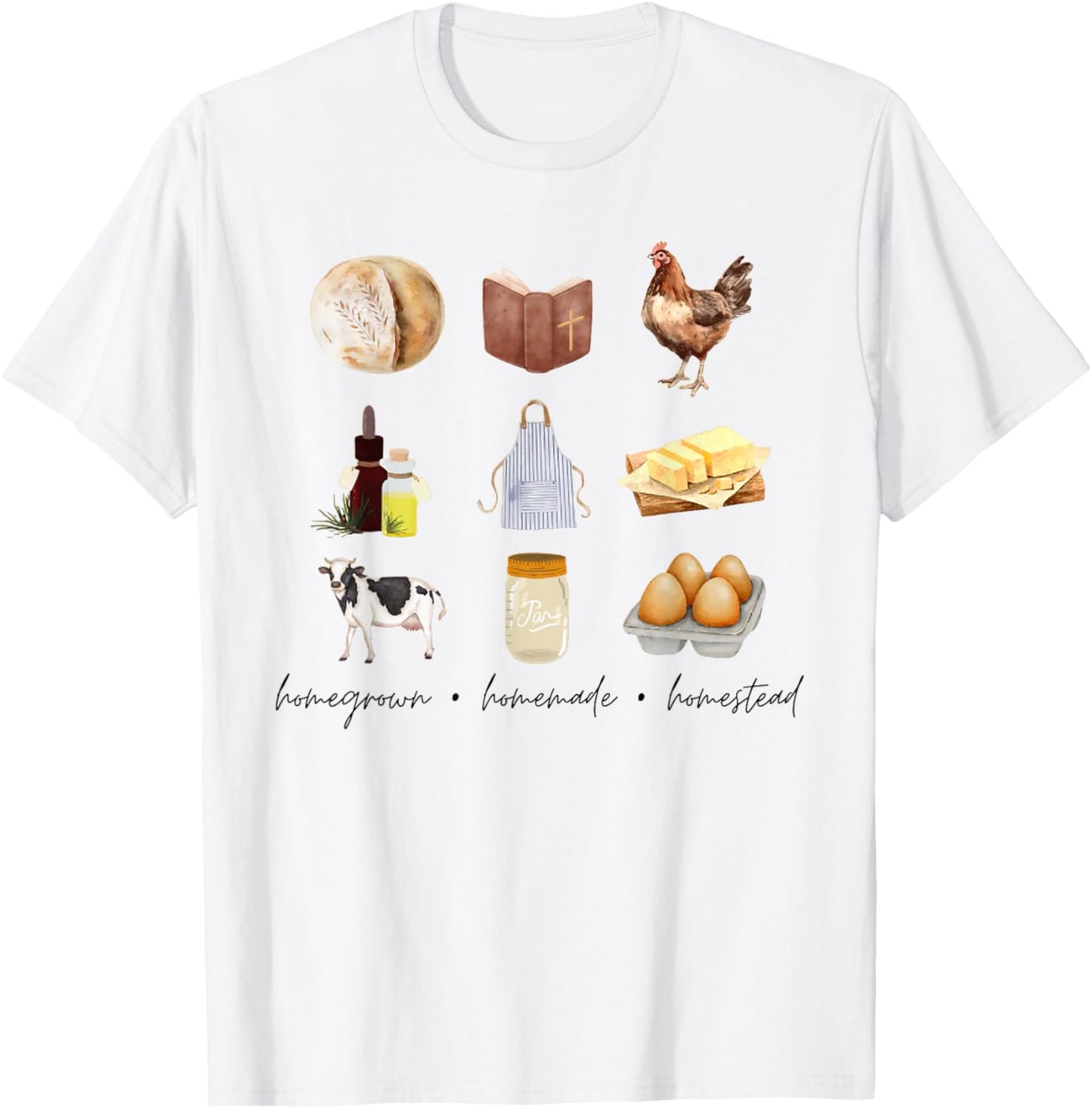 Homegrown Homemade Homestead , Small T-Shirt - T-Shirt | White