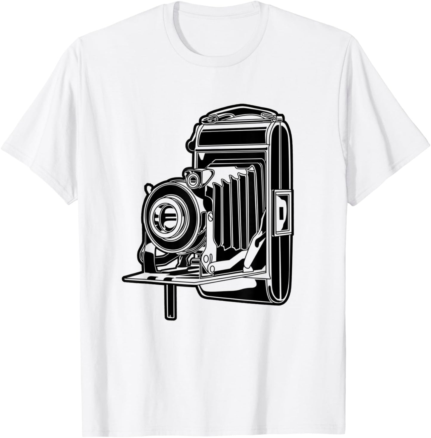 Classic Old Camera Oldschool Photography Camera Photo Artist T-Shirt - T-Shirt | White