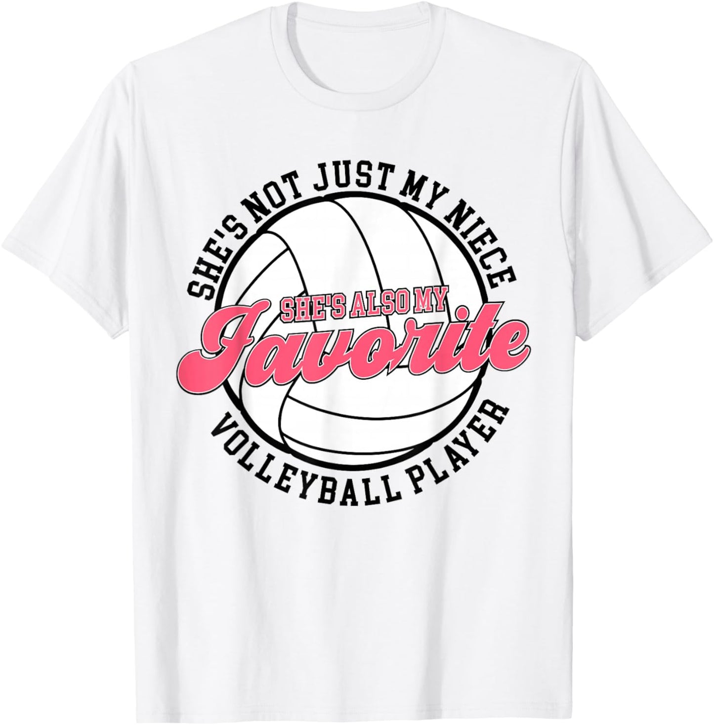 My Niece Volleyball Aunt Of A Volleyball Player Auntie T-Shirt - T-Shirt | White