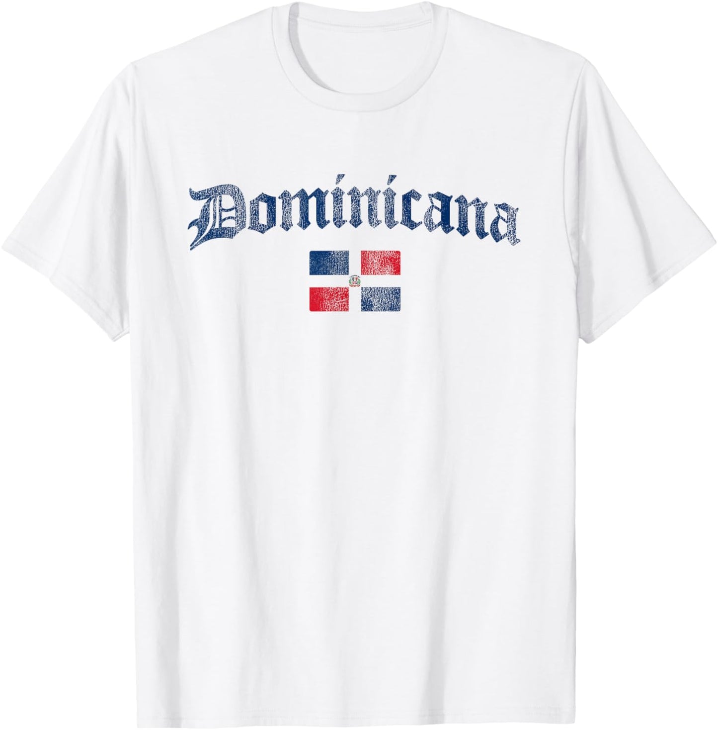 Retro Dominicana Dominican Republic Flag Women Girls T-Shirt - T-Shirt | White