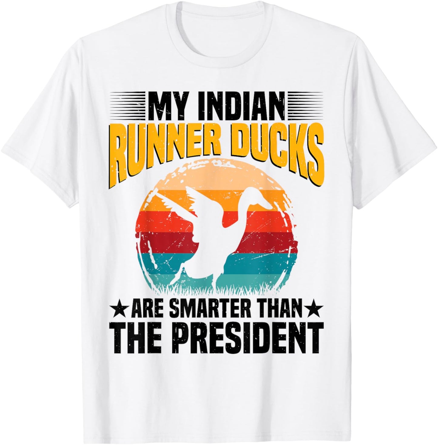 Duck Owner Indian Runner Duck Food Indian Runner Duck Toys T-Shirt - T-Shirt | White