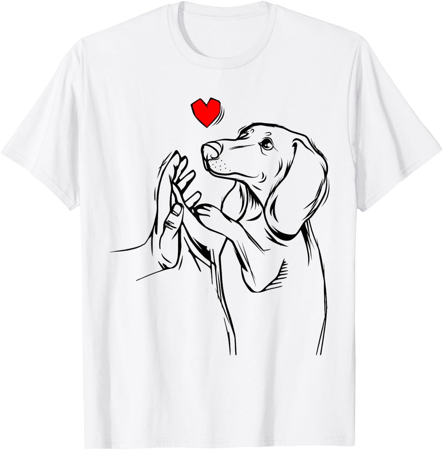 Dachshund Love Cute Weiner Dog Mom Funny Girls Gift T-Shirt - T-Shirt | White