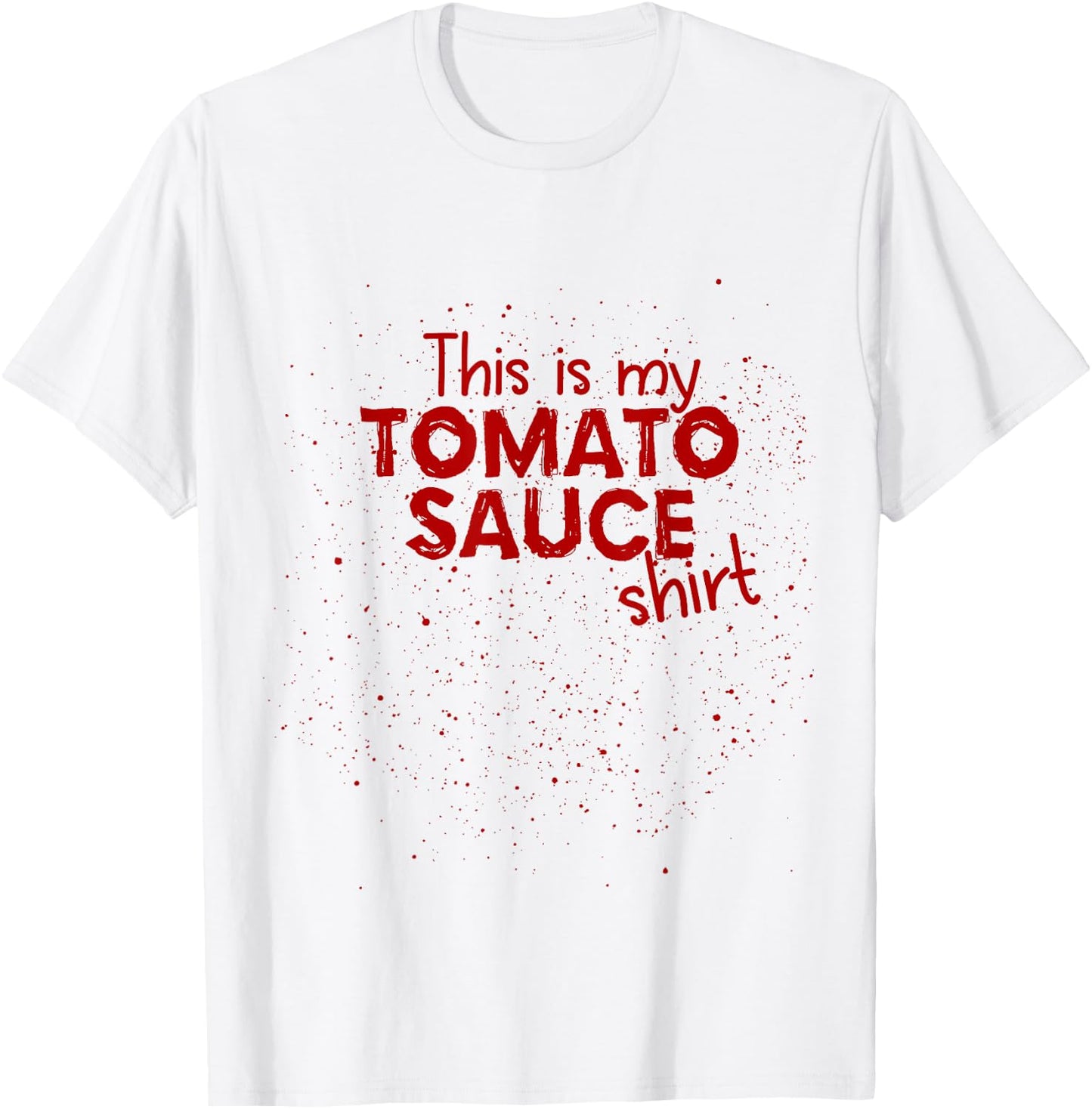 Italian Spaghetti Tomato Sauce Marinara T-Shirt - T-Shirt | White