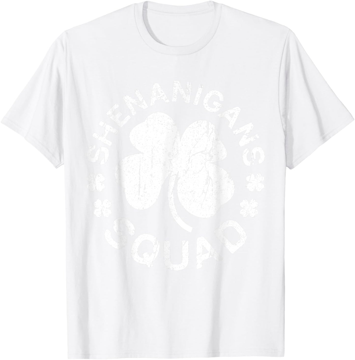 Shenanigans Squad Shirt Irish Men Women Kids St Patricks Day T-Shirt - T-Shirt | White