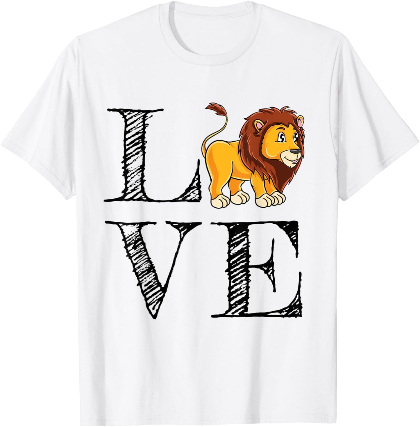Lion Lover Gift Love Lions T-Shirt - T-Shirt | White