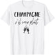 Champagne Please S'il Vous Plaît French Language T-Shirt - T-Shirt | White