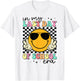 In My Last Day Of School Era Retro Smile Teacher Kids T-Shirt - T-Shirt | White