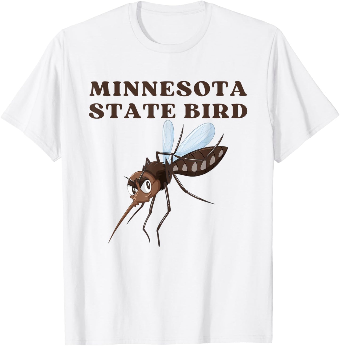 Funny Mosquito Minnesota State Bird T-Shirt - T-Shirt | White