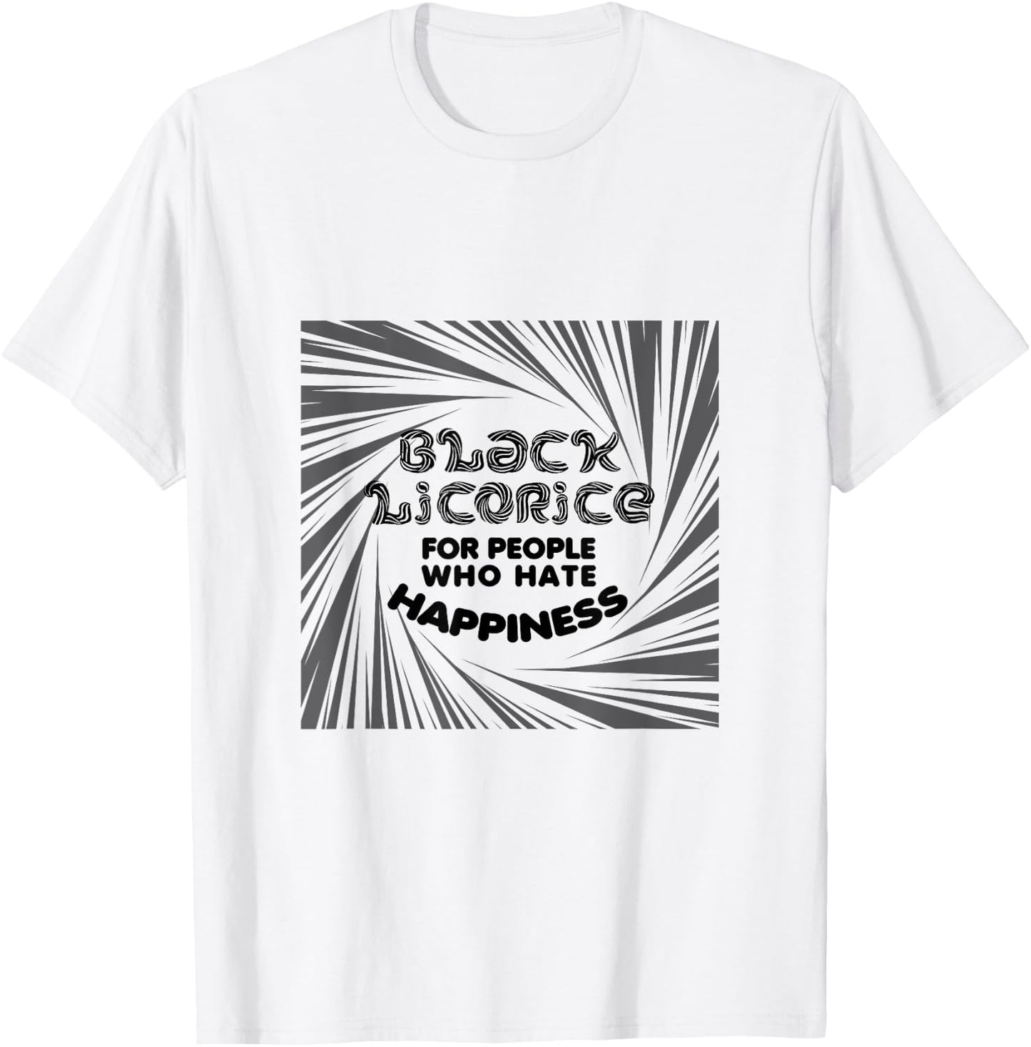 Black licorice for people who hate happiness gross red only T-Shirt - T-Shirt | White