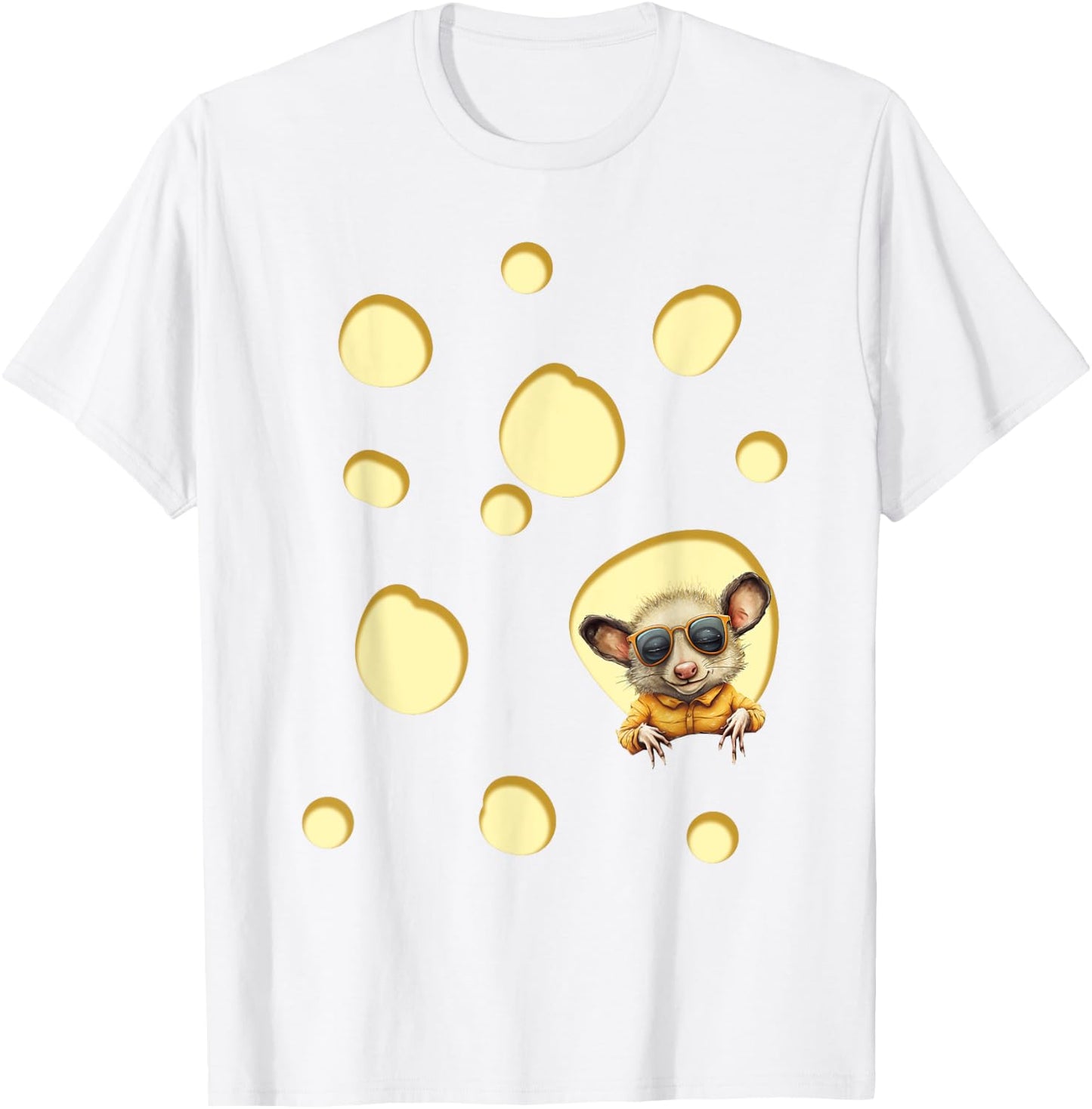 Swiss Cheese Costume T-Shirt - T-Shirt | White