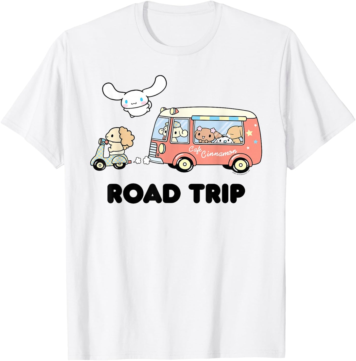 Cinnamoroll Road Trip T-Shirt - T-Shirt | White