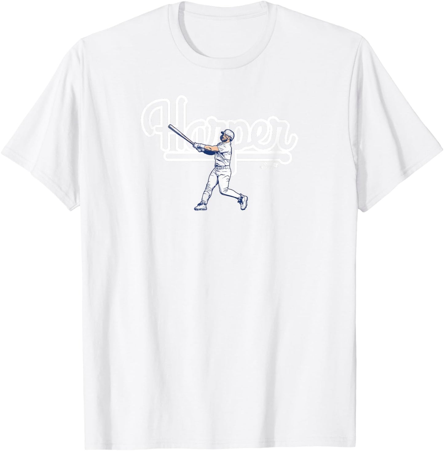 Bryce Harper - Philly Swing - Philadelphia Baseball T-Shirt - T-Shirt | White