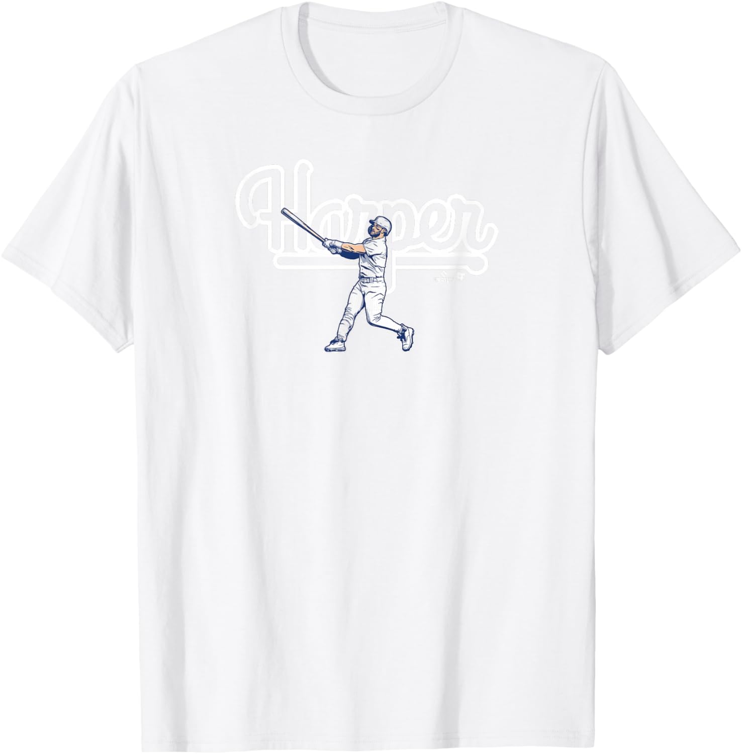 Bryce Harper - Philly Swing - Philadelphia Baseball T-Shirt - T-Shirt | White